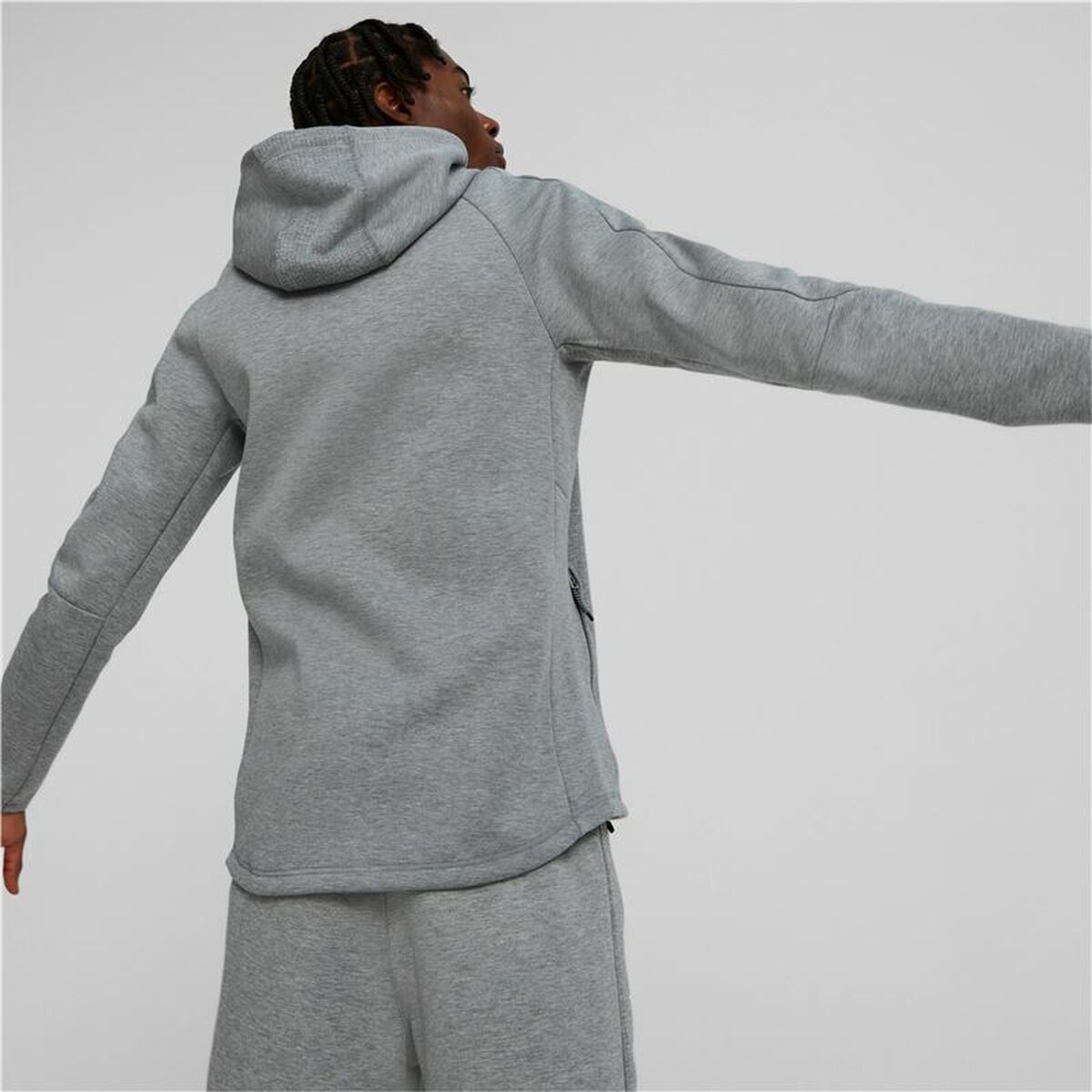 Herenhoodie Puma Evostripe Grijs