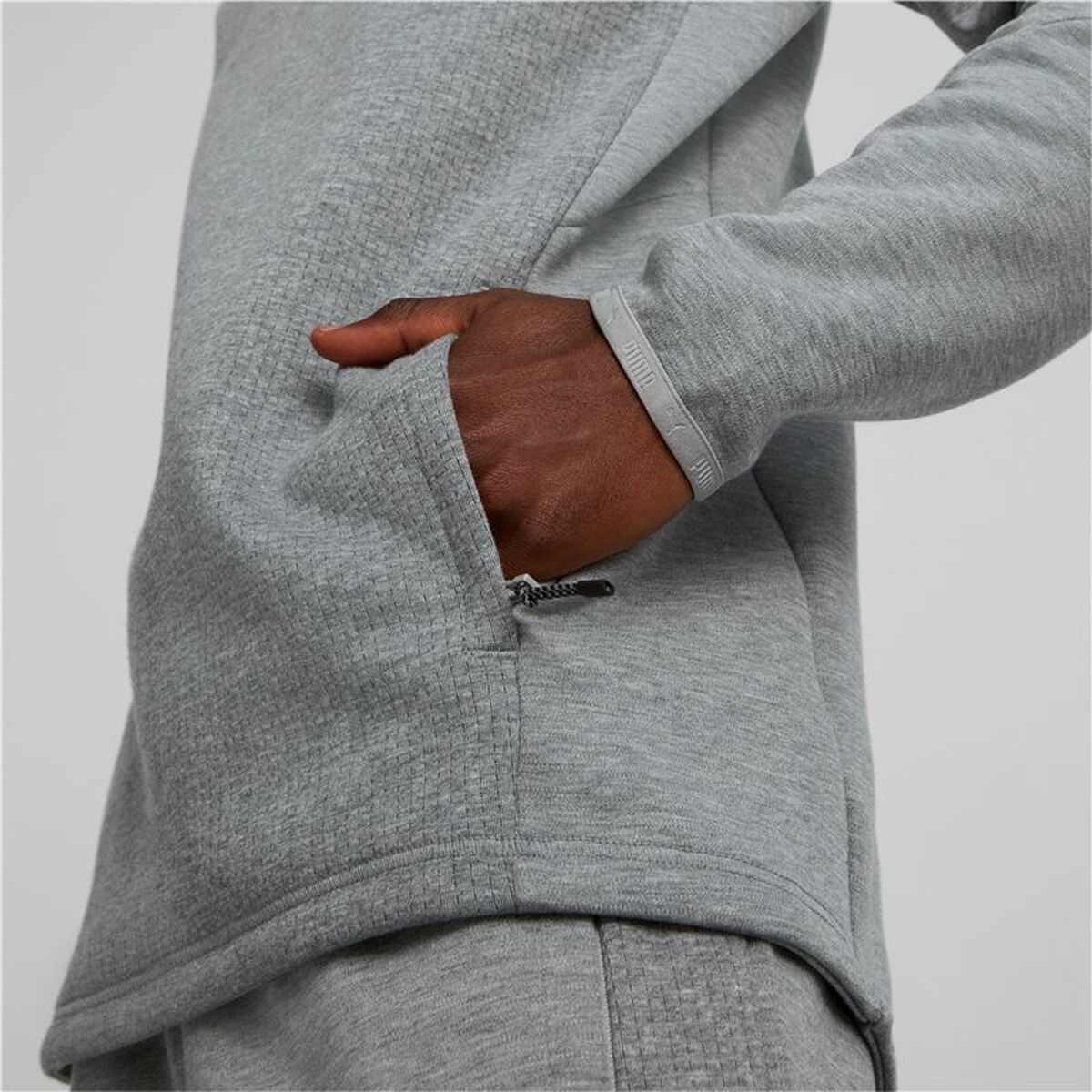 Herenhoodie Puma Evostripe Grijs