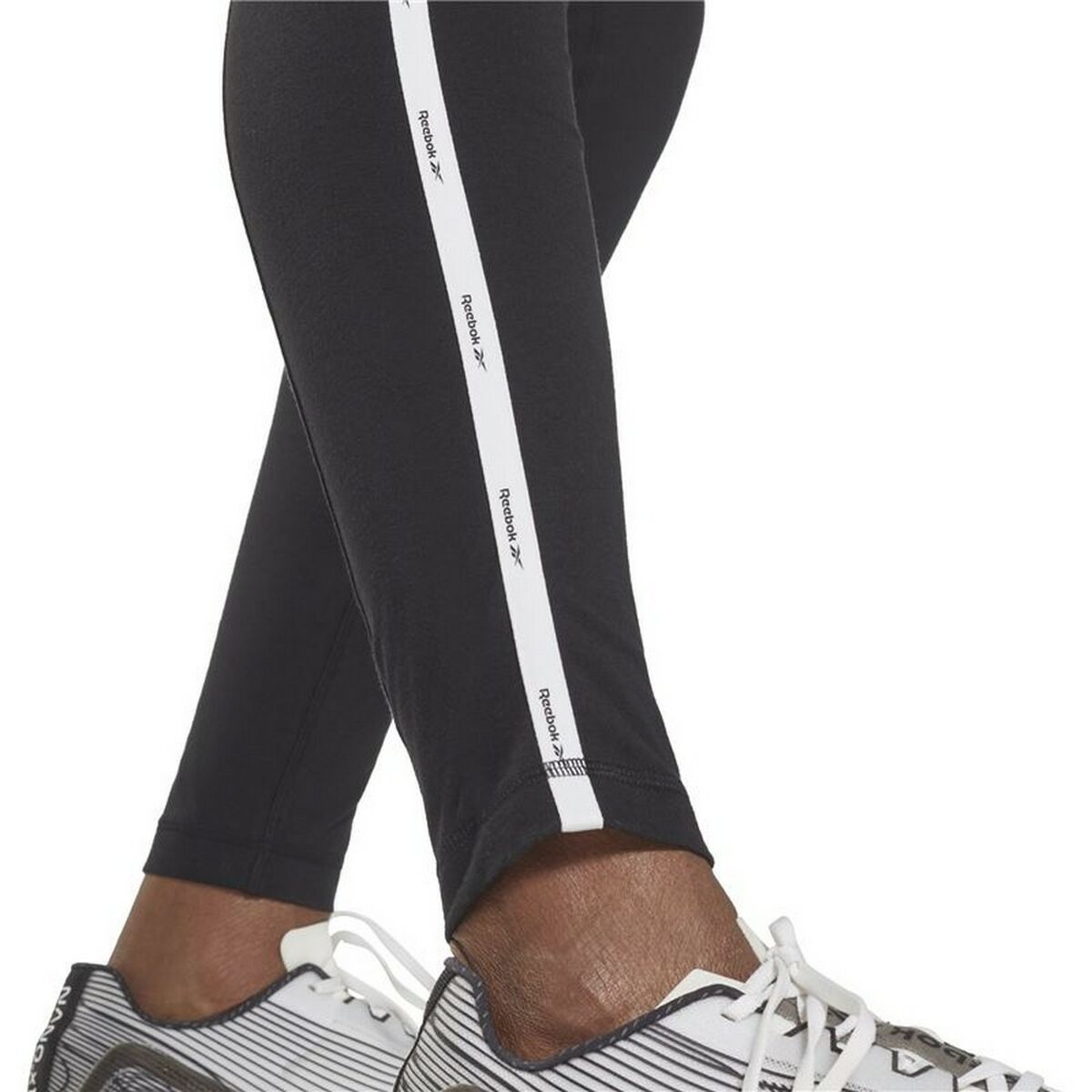 Sportleggings Reebok Pping Cotton W Zwart