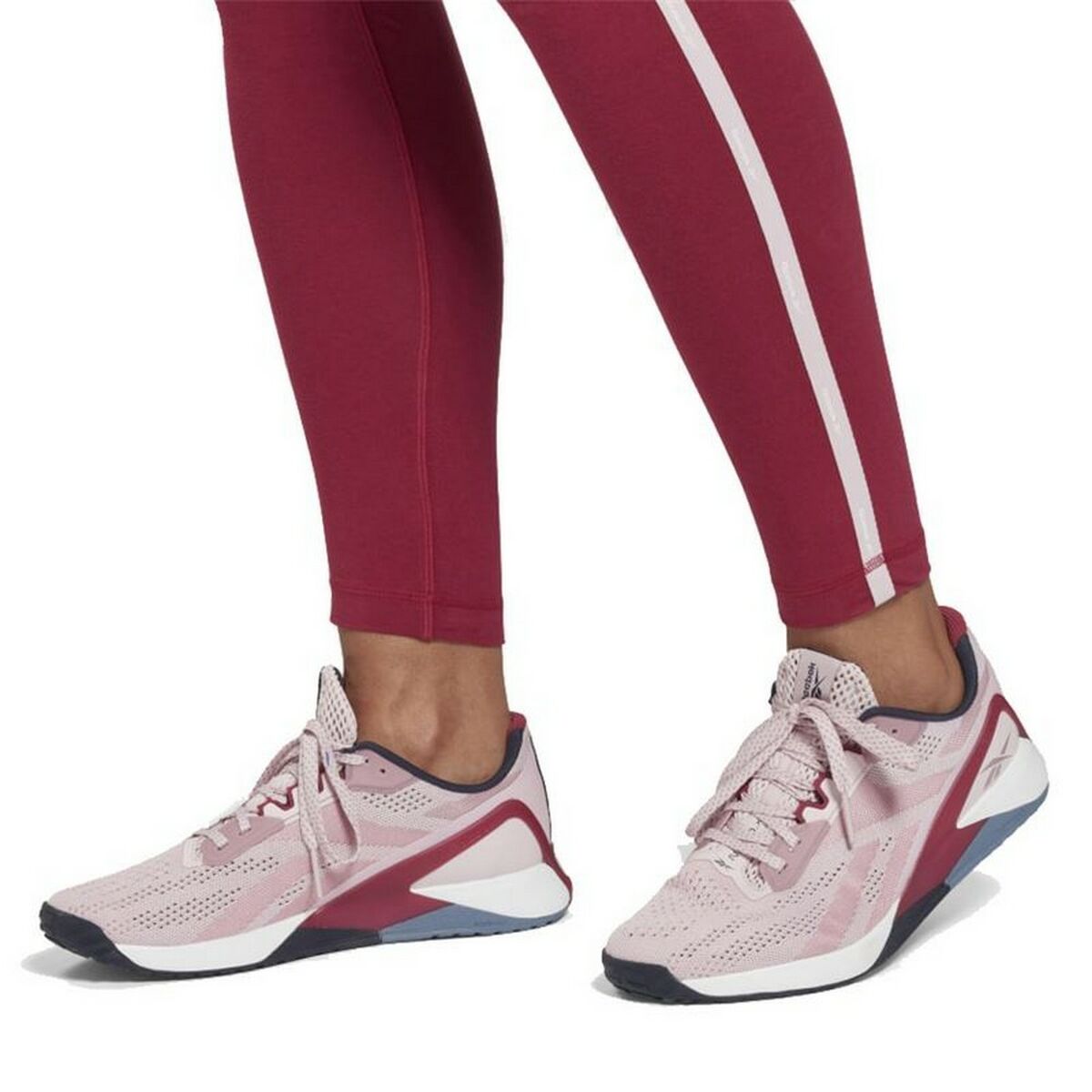 Sportleggings Reebok Pping Cotton W Donkerrood