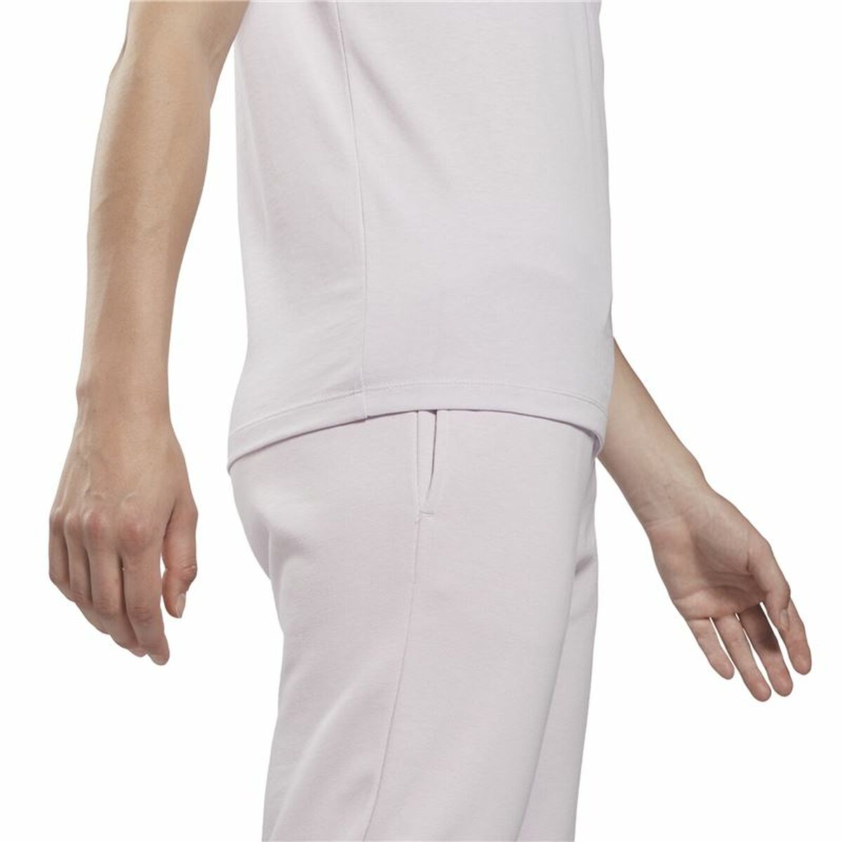 Dames-T-Shirt met Korte Mouwen Reebok Identity Licht Roze