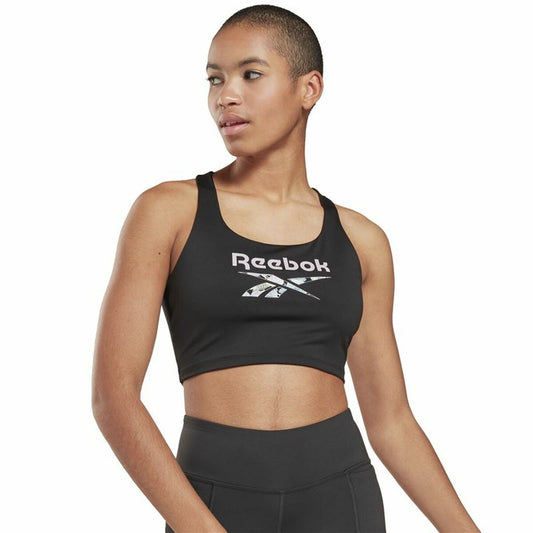 Sportbeha Reebok Yoga Floral Zwart