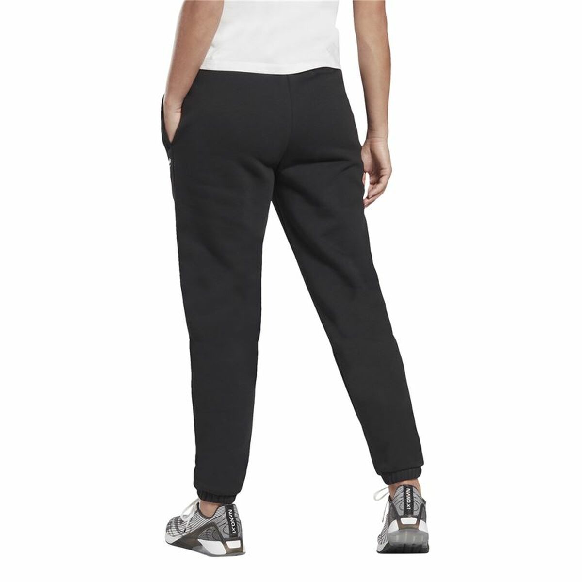 Lange sportbroek Reebok Tape Pack Vrouw Zwart