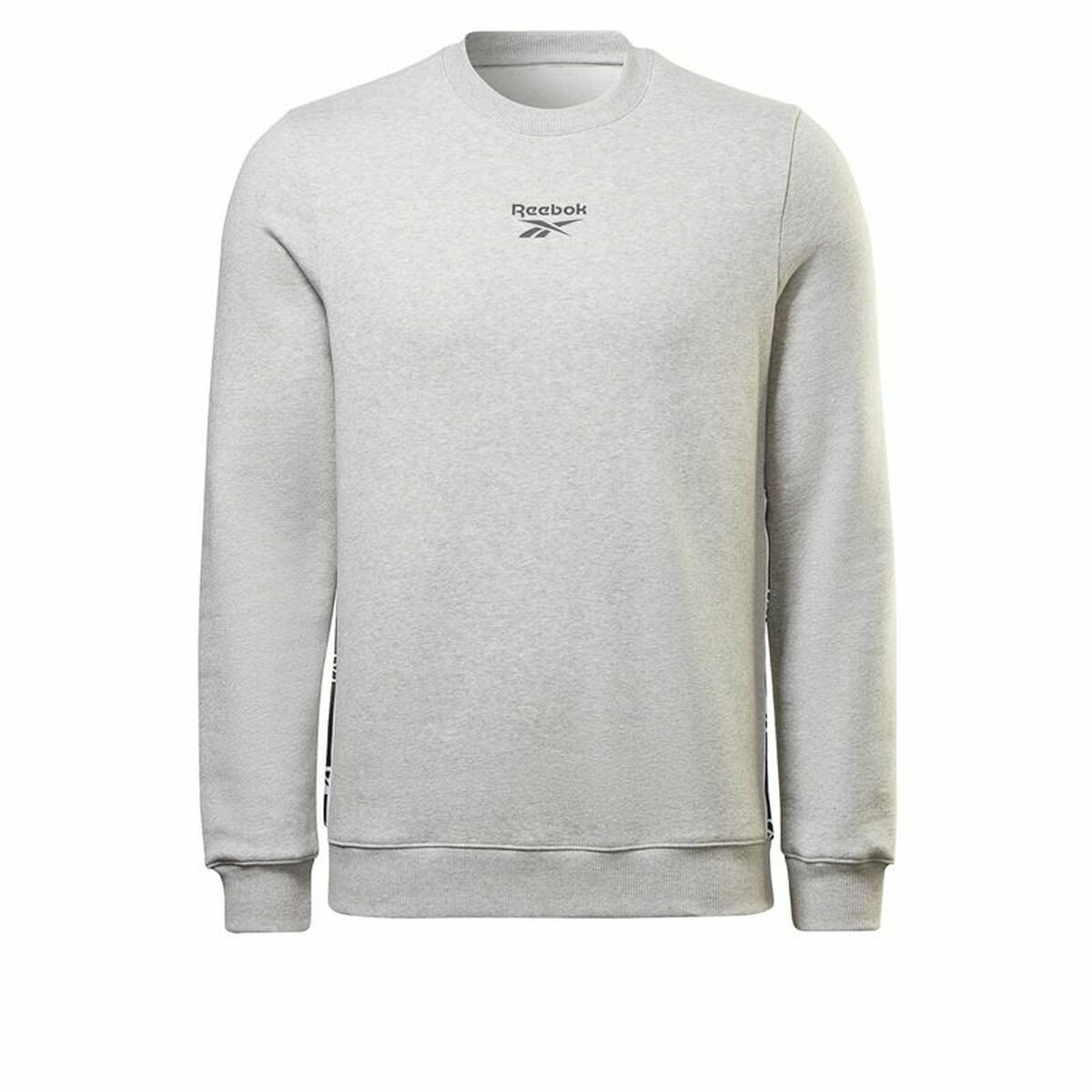 Herensweater zonder Capuchon Reebok Identity Tape Crew Grijs