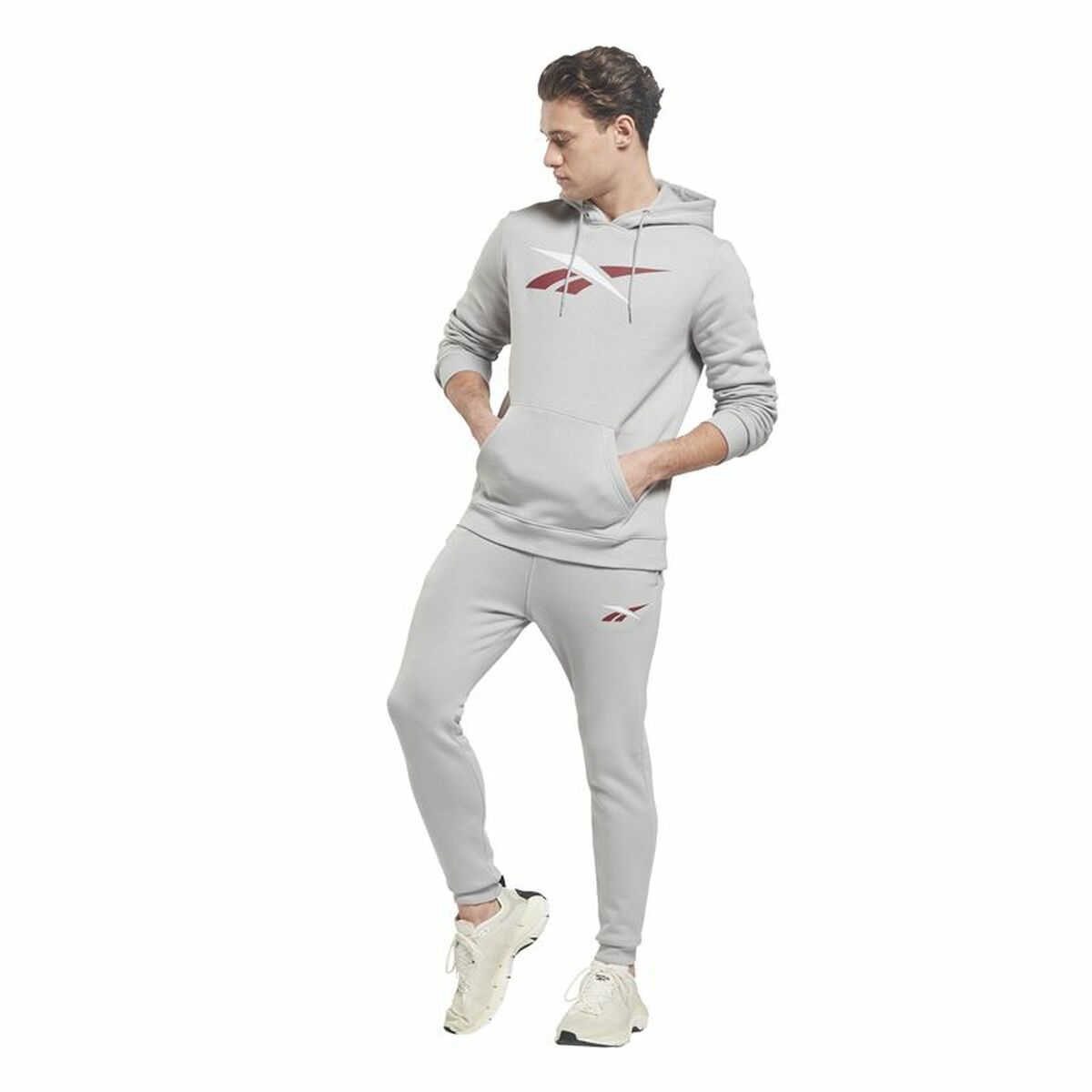 Herenhoodie Reebok Essentials Vector Grijs