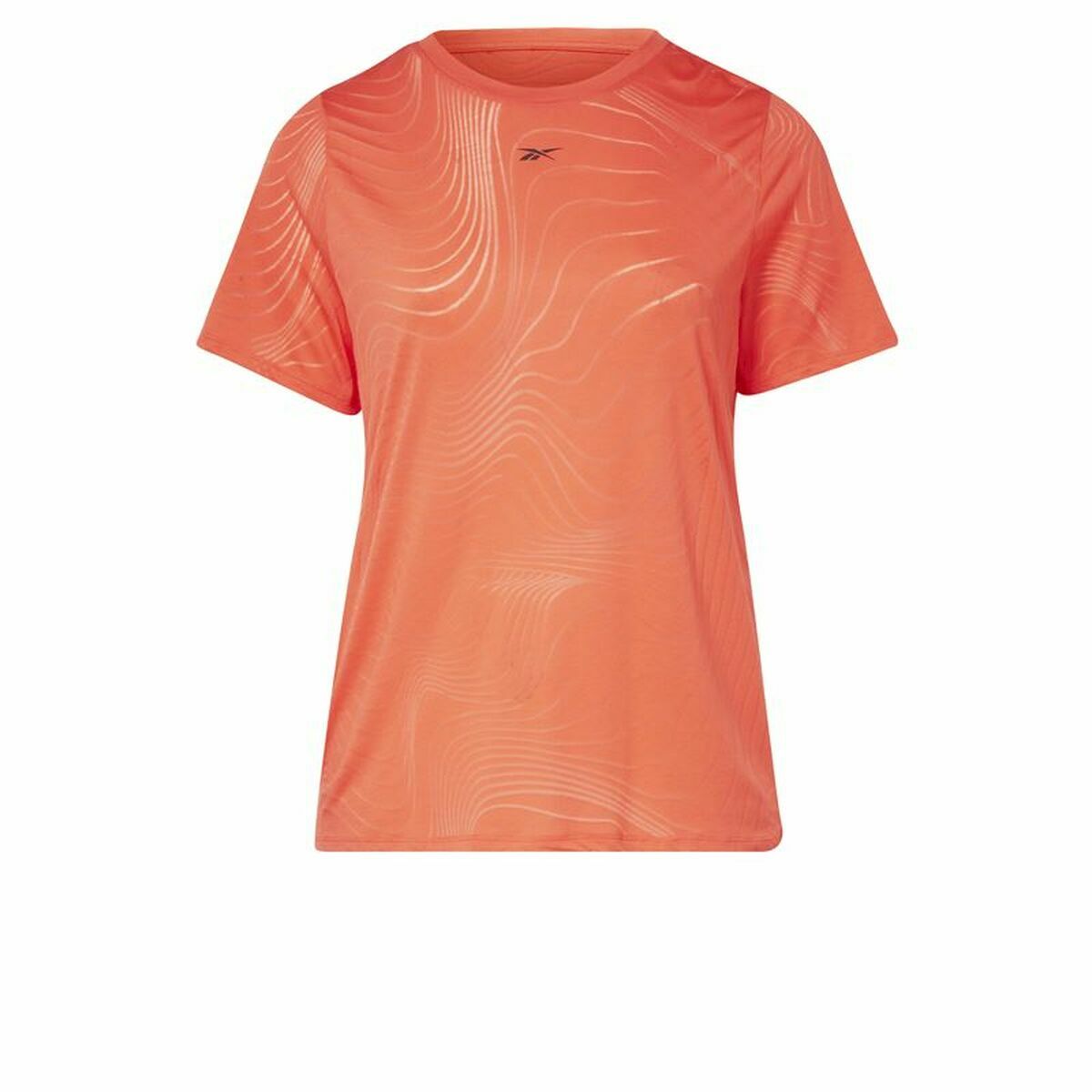 Dames-T-Shirt met Korte Mouwen Reebok Burnout Oranje