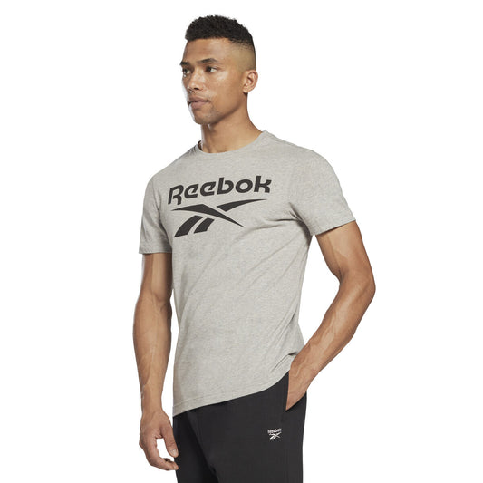 Heren-T-Shirt met Korte Mouwen Reebok BIG LOGO TEE HD4219 Grijs