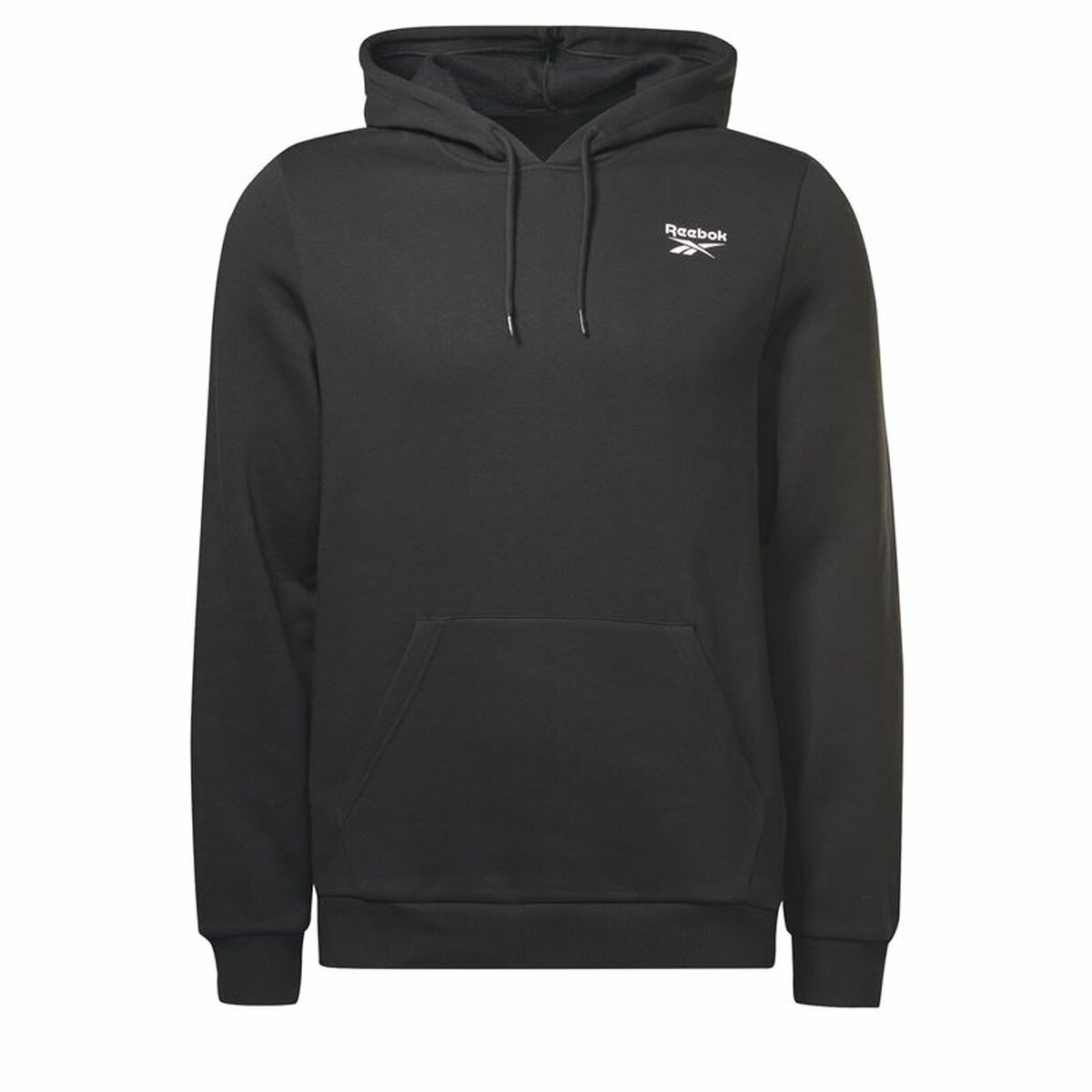Herenhoodie Reebok Left Chest Logo Zwart