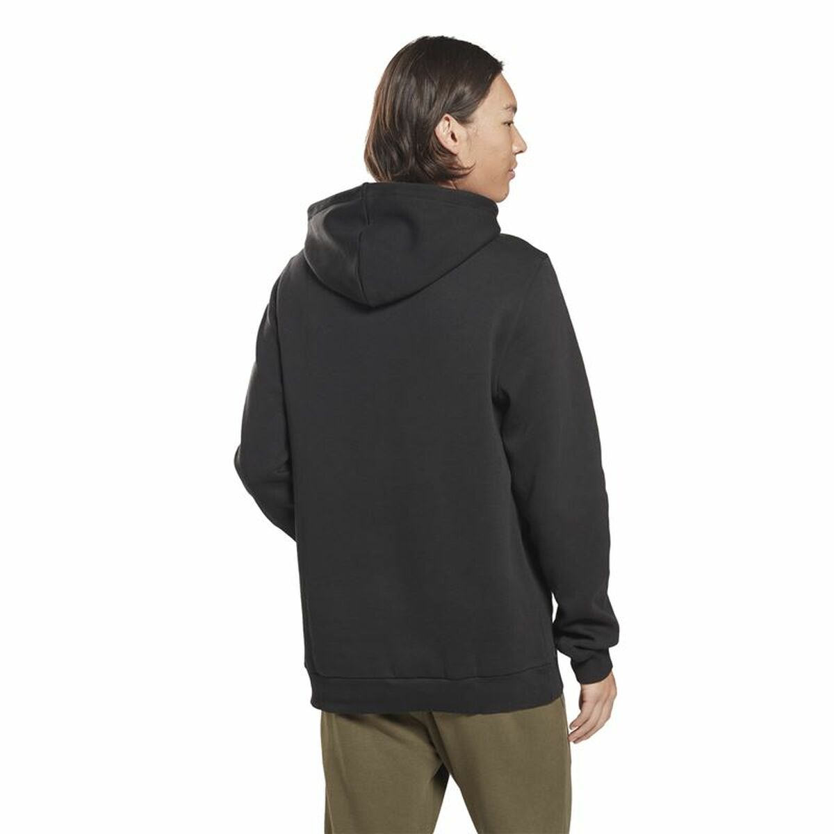 Herenhoodie Reebok Left Chest Logo Zwart