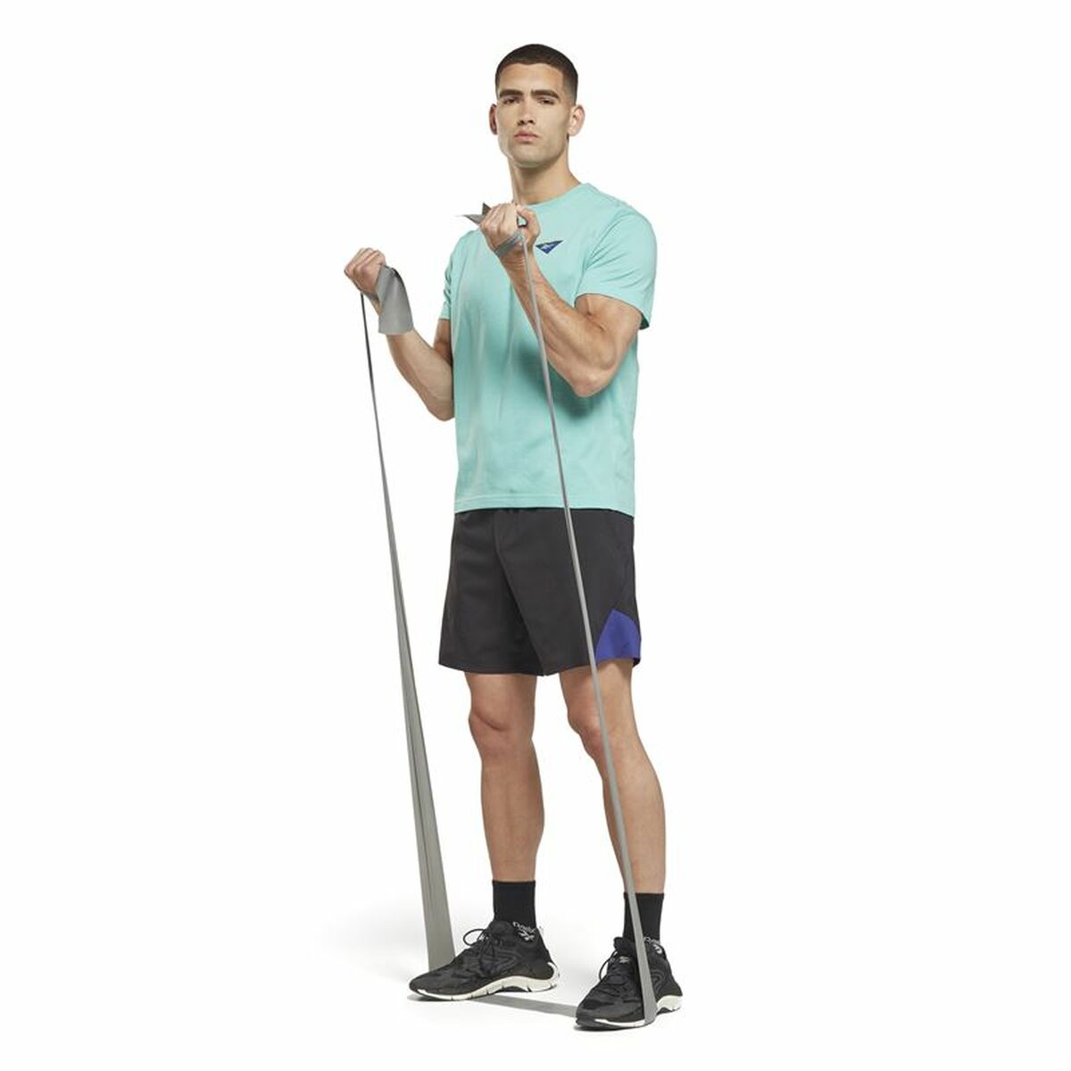 Heren-T-Shirt met Korte Mouwen Reebok Graphic Les Mills® Aquamarijn