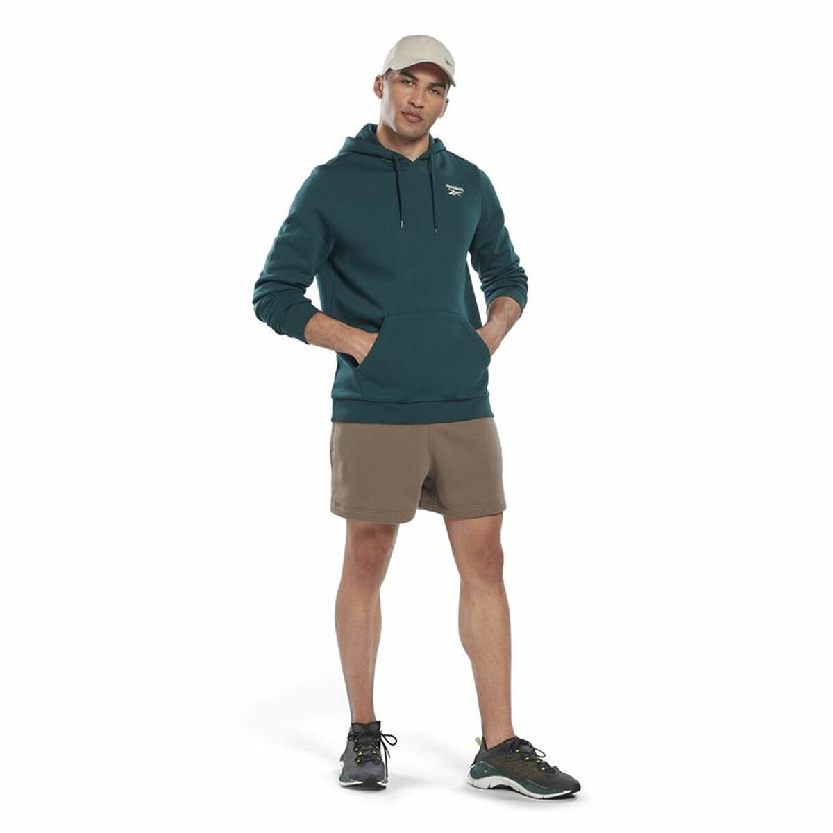 Herenhoodie Reebok Identity Fleece Groen