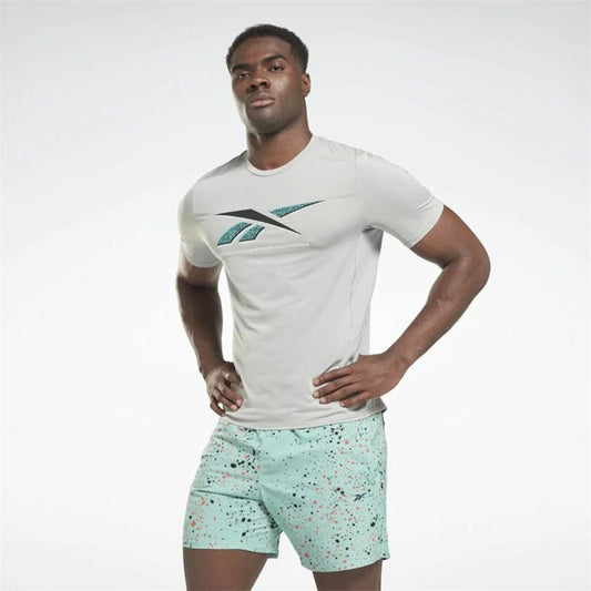 Heren-T-Shirt met Korte Mouwen Reebok Activchill Graphic