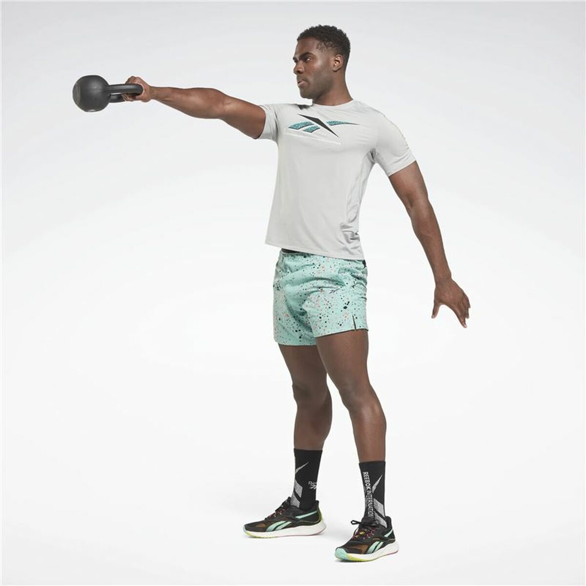 Heren-T-Shirt met Korte Mouwen Reebok Activchill Graphic