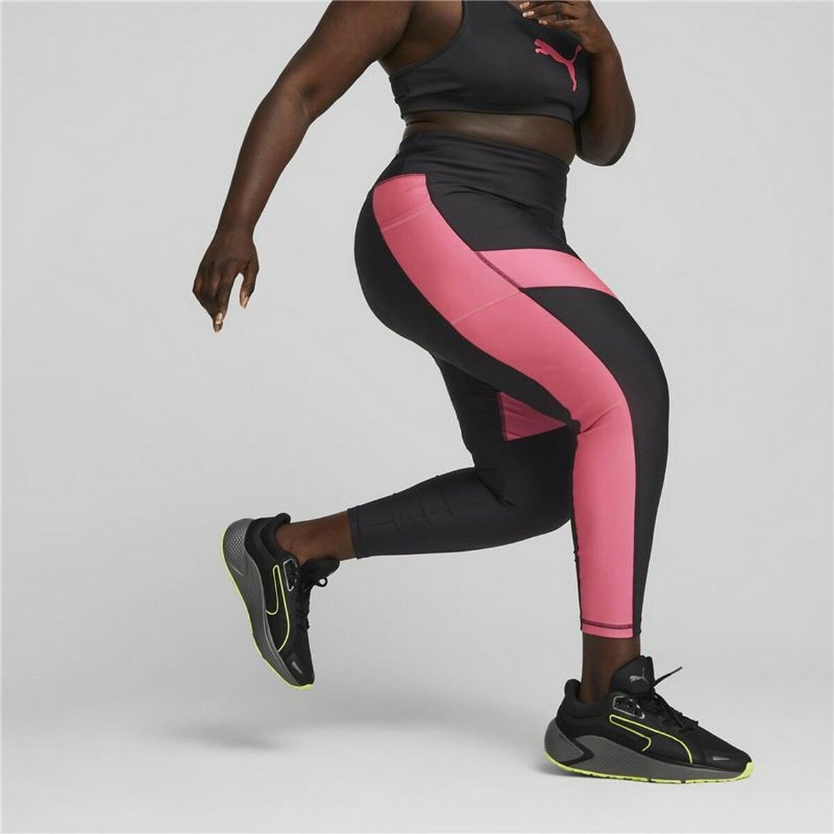 Sportleggings voor Dames Puma Zwart Roze