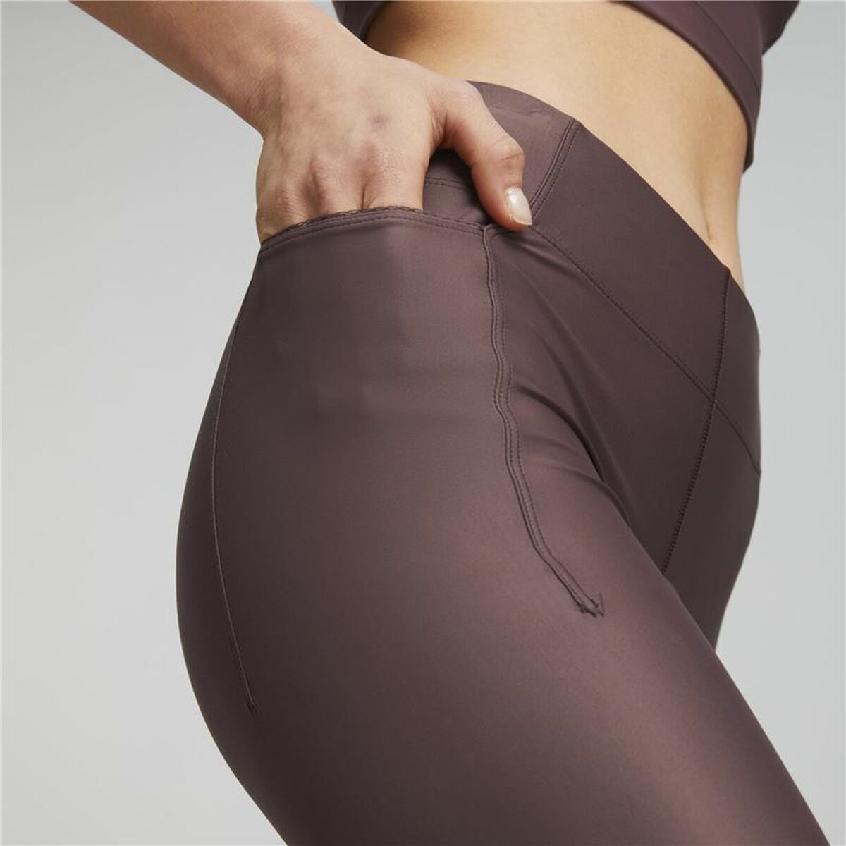 Sportleggings voor Dames Puma Studio Yourmove Ultyrabare 7/8 Bruin