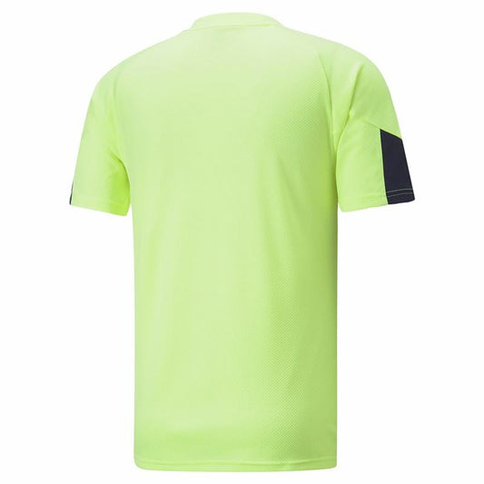 Heren-T-Shirt met Korte Mouwen Puma Individual Final Limoengroen Mannen