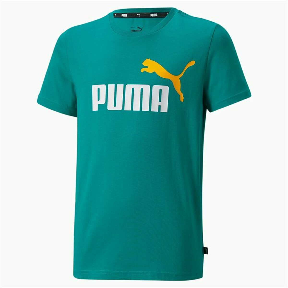 Sport T-shirt Korte Mouwen Puma Essentials+ Two-Tone Logo