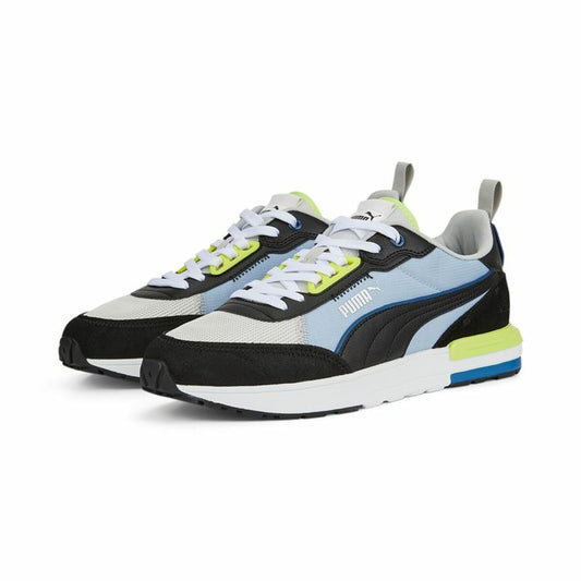 Casual Herensneakers Puma R22 Blauw Geel