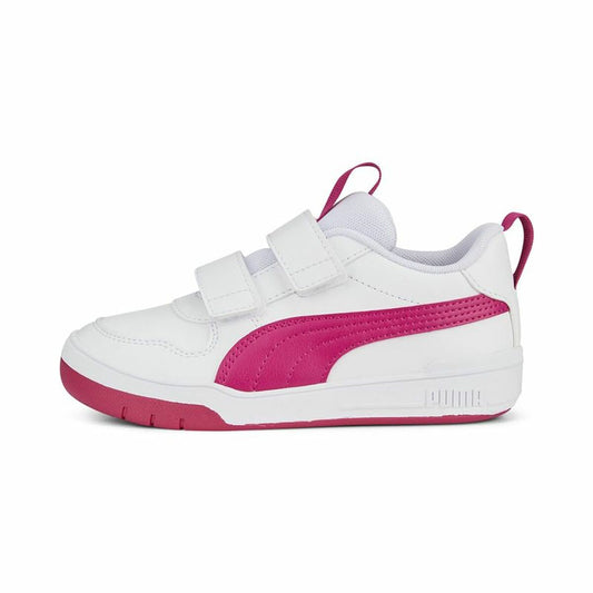 Sportschoenen voor Kinderen Puma Multiflex Sl V Wit Roze