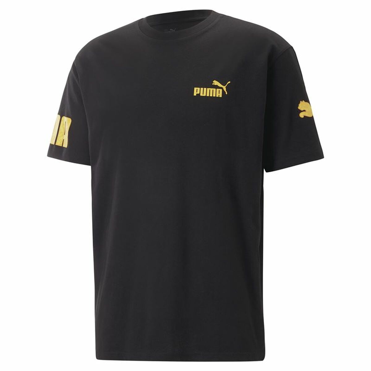 Heren-T-Shirt met Korte Mouwen Puma Power Summer Zwart Uniseks