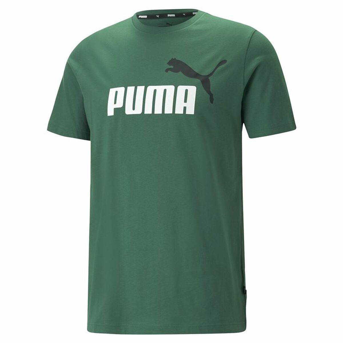 Shirt Puma Ess+ 2 Col Logo Vine Groen Uniseks
