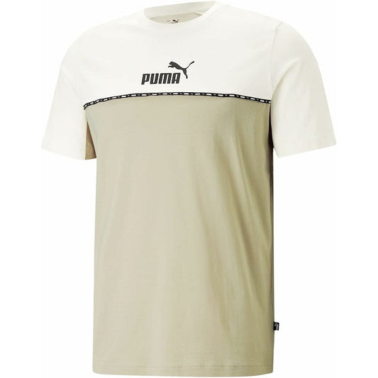 Shirt Puma Ess Block X Tape Beige Mannen