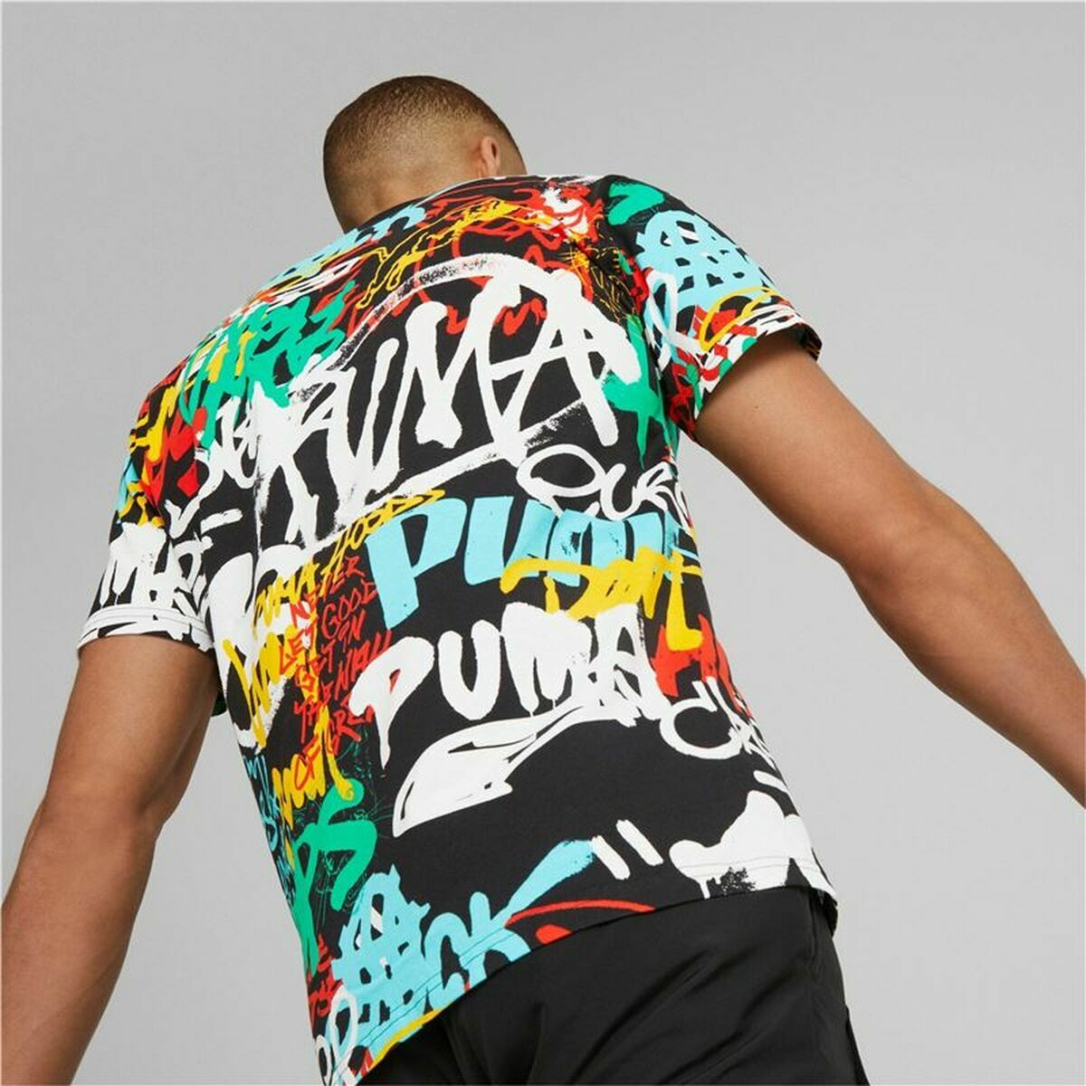 Shirt Puma Graffiti Zwart Uniseks