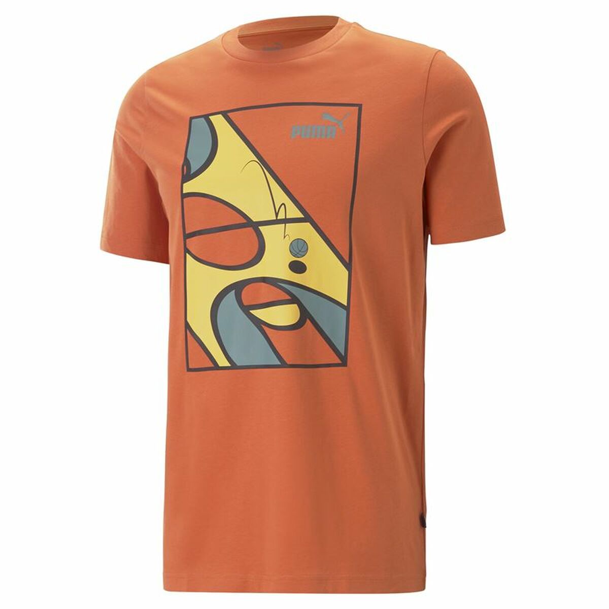 Shirt Puma Graphics Court Chili Powder Uniseks