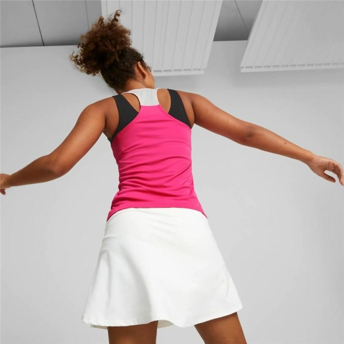 Sport T-shirt Korte Mouwen Puma Teamliga Graph Fuchsia