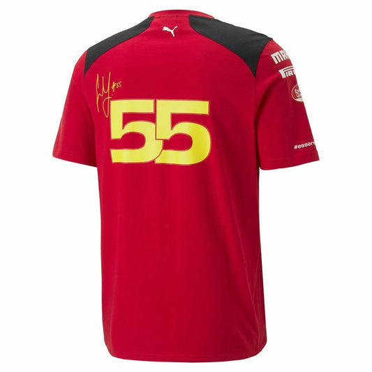 Heren-T-Shirt met Korte Mouwen Puma Sf Sainz Rood