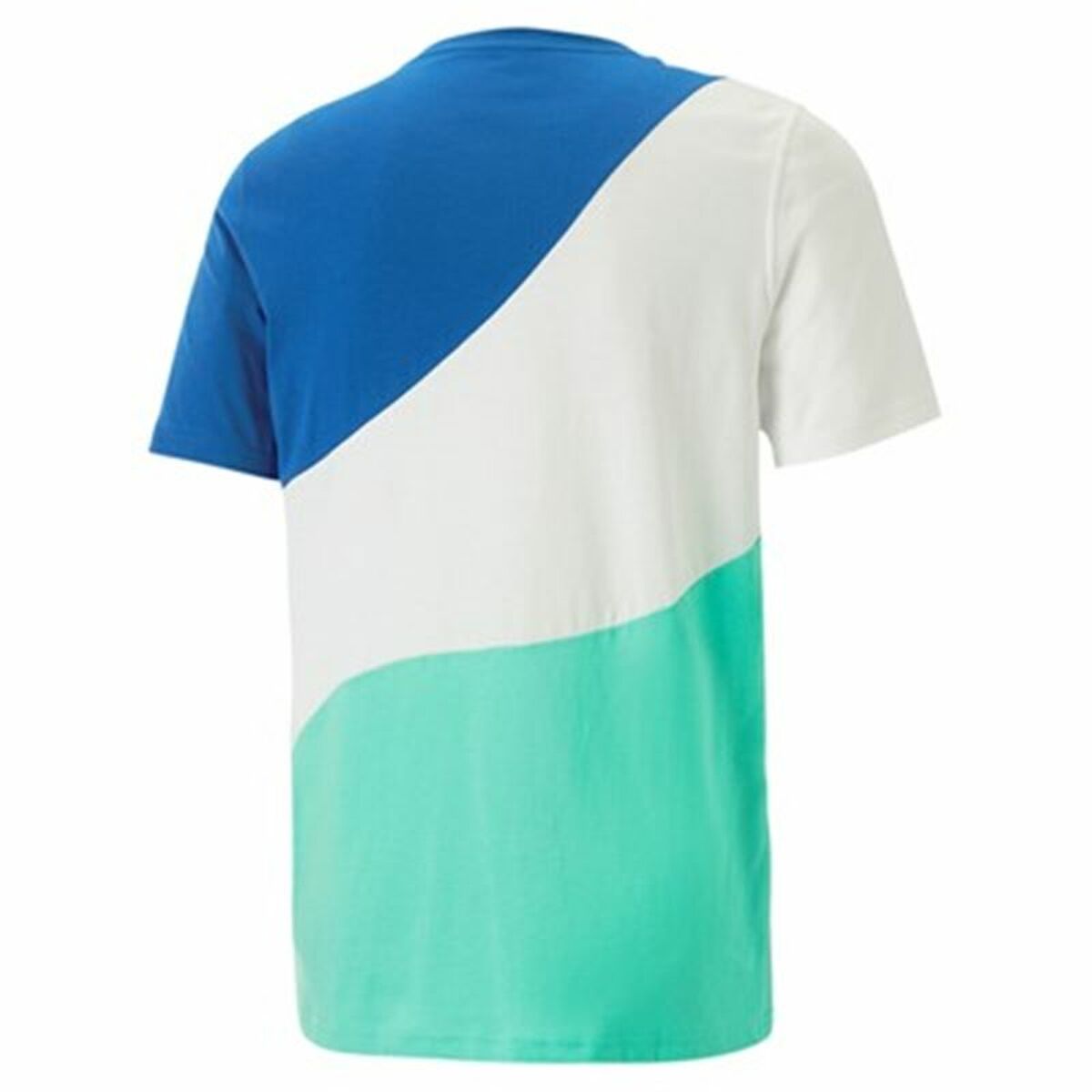 Heren-T-Shirt met Korte Mouwen Puma Power Cat Blauw