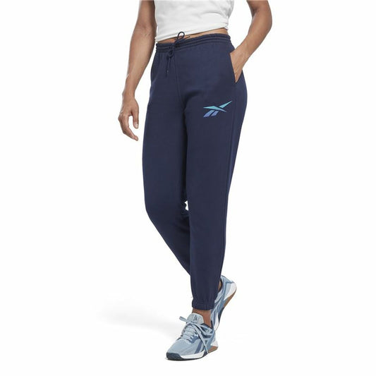 Lange sportbroek Reebok Vector Graphic Marineblauw Vrouw