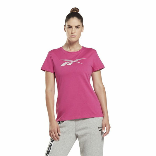 Dames-T-Shirt met Korte Mouwen Reebok Doorbuster Graphic Roze