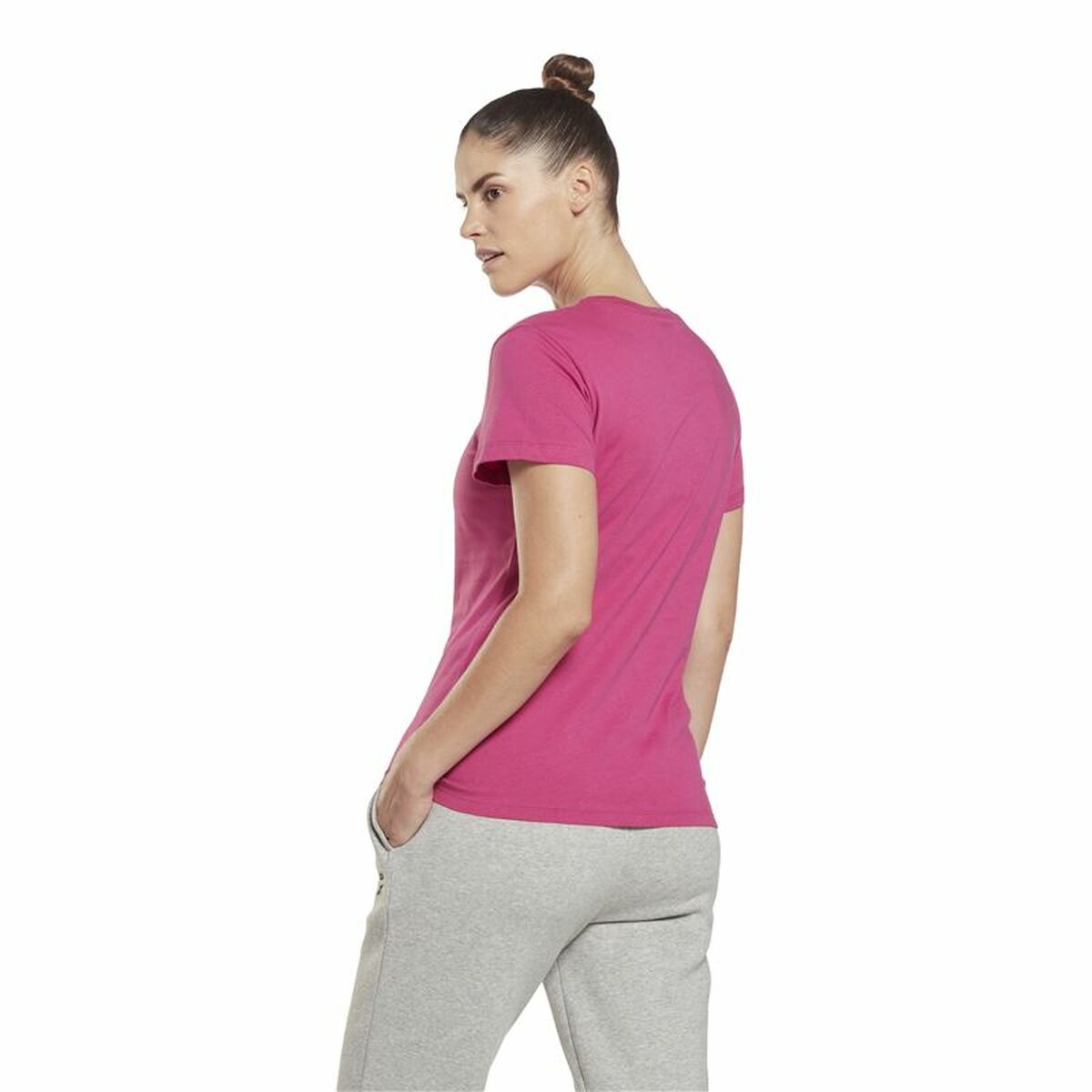 Dames-T-Shirt met Korte Mouwen Reebok Doorbuster Graphic Roze