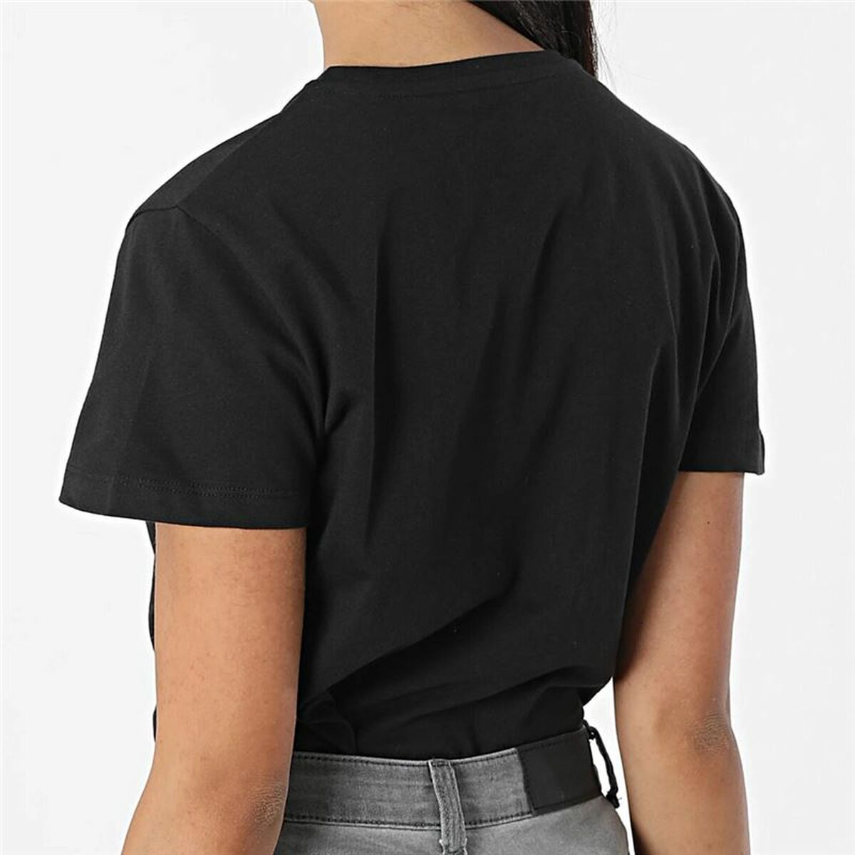 Dames-T-Shirt met Korte Mouwen Reebok Vector Graphic Zwart