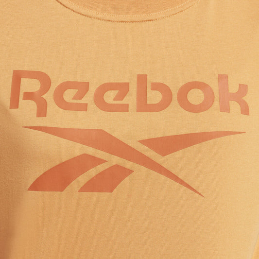 Dames-T-Shirt met Korte Mouwen Reebok RI BL CROP TEE HT6206 Oranje