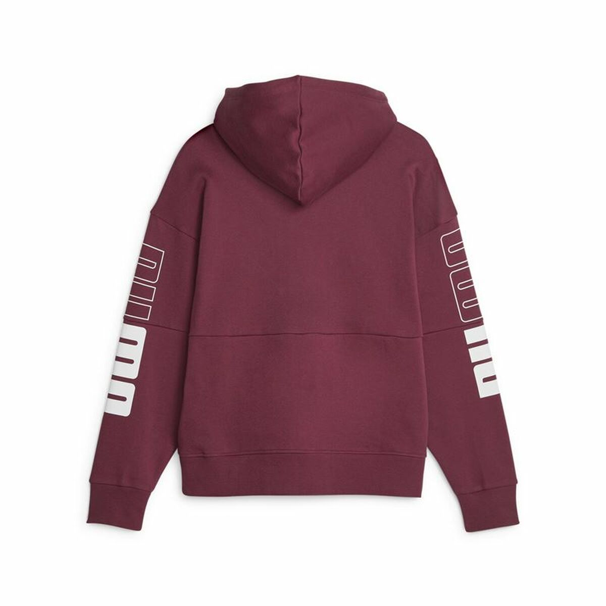 Dameshoodie Puma Power Colorblock Donkerrood