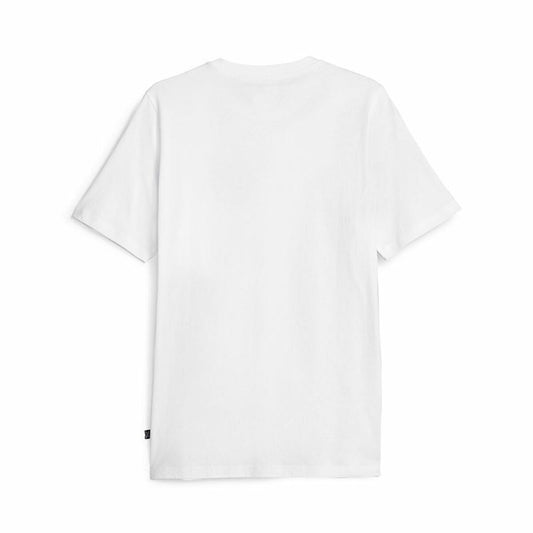 Heren-T-Shirt met Korte Mouwen Puma Graphiccs Wordin Wit