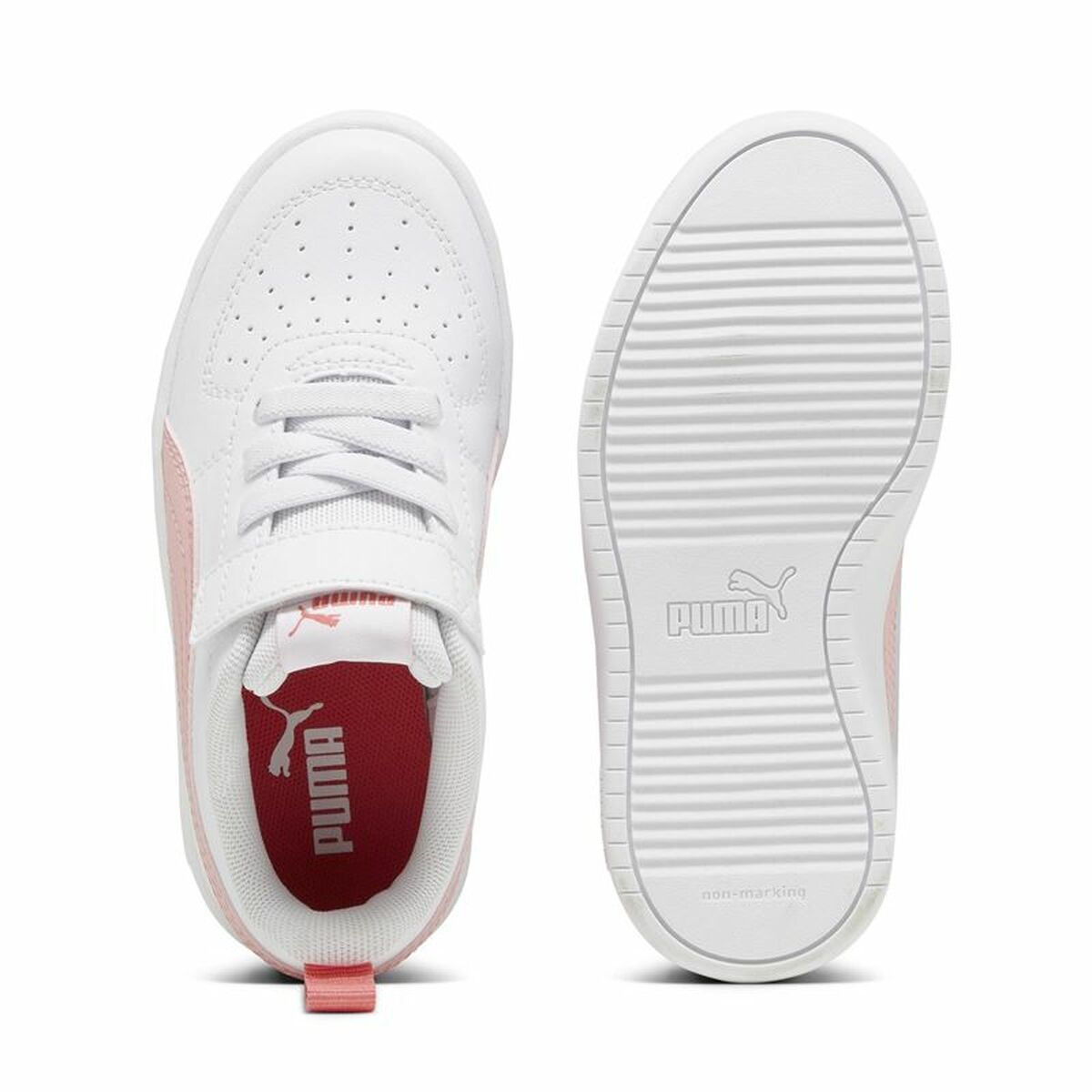 Sportschoenen voor Kinderen Puma Rickie+ Ps Wit Licht Roze