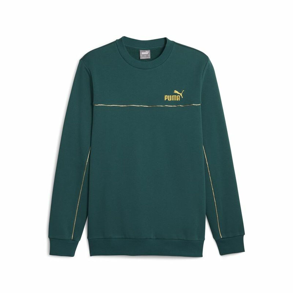 Herensweater zonder Capuchon Puma ESS+ Minimal Gold Cr Donkergroen