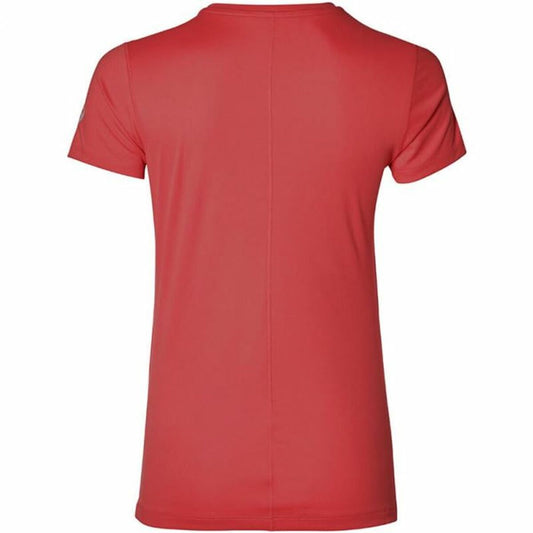Dames-T-Shirt met Korte Mouwen Asics SS Graphic Rood