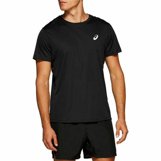 Heren-T-Shirt met Korte Mouwen Asics Core SS Zwart