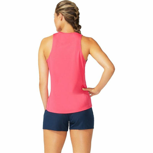 Dames-T-Shirt met Korte Mouwen Asics Core Tank Roze