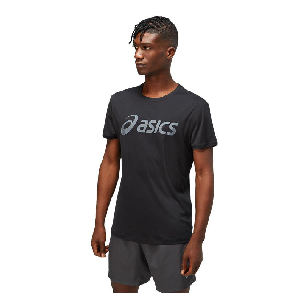 Heren-T-Shirt met Korte Mouwen Asics Core Zwart
