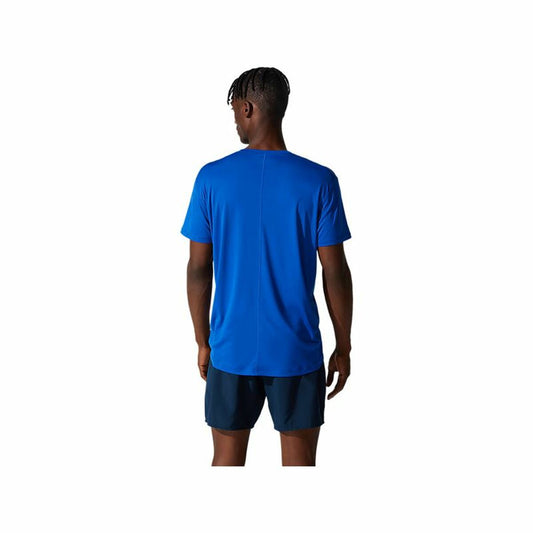 Heren-T-Shirt met Korte Mouwen Asics Core Blauw