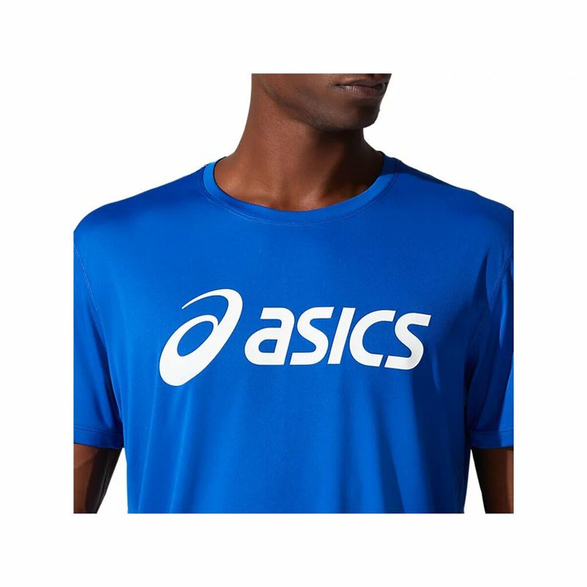 Heren-T-Shirt met Korte Mouwen Asics Core Blauw