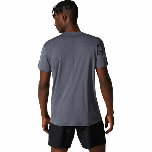 Heren-T-Shirt met Korte Mouwen Asics Core Donker grijs