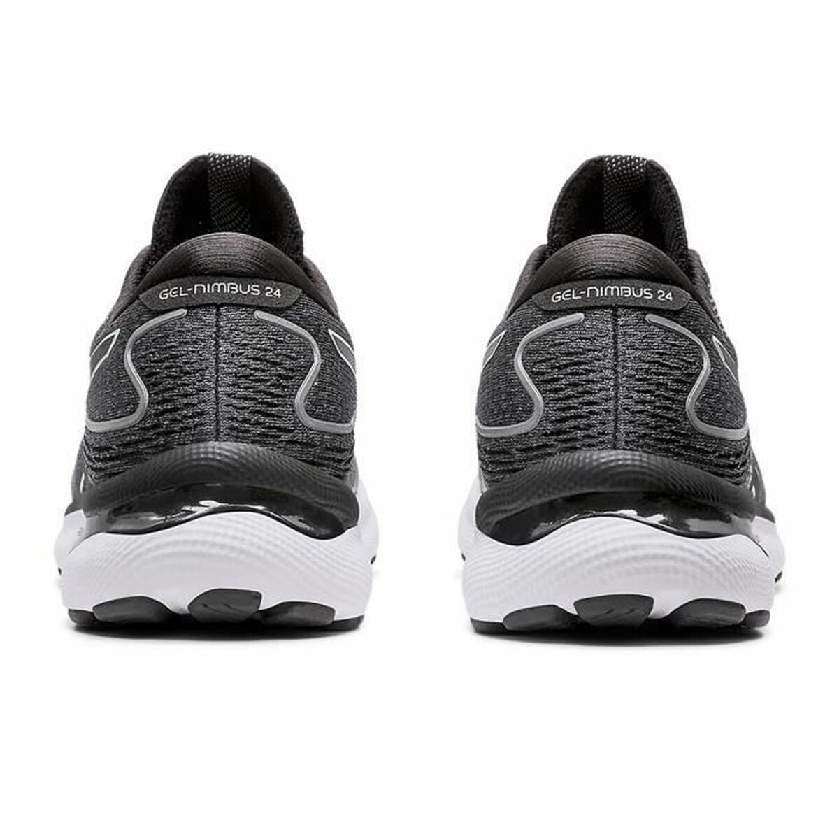 Hardloopschoenen voor Volwassenen Asics Gel-Nimbus 24 Wit/Zwart