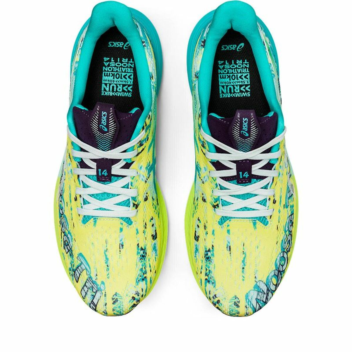 Hardloopschoenen voor Volwassenen Asics Noosa Tri 14 Aquamarijn Vrouw