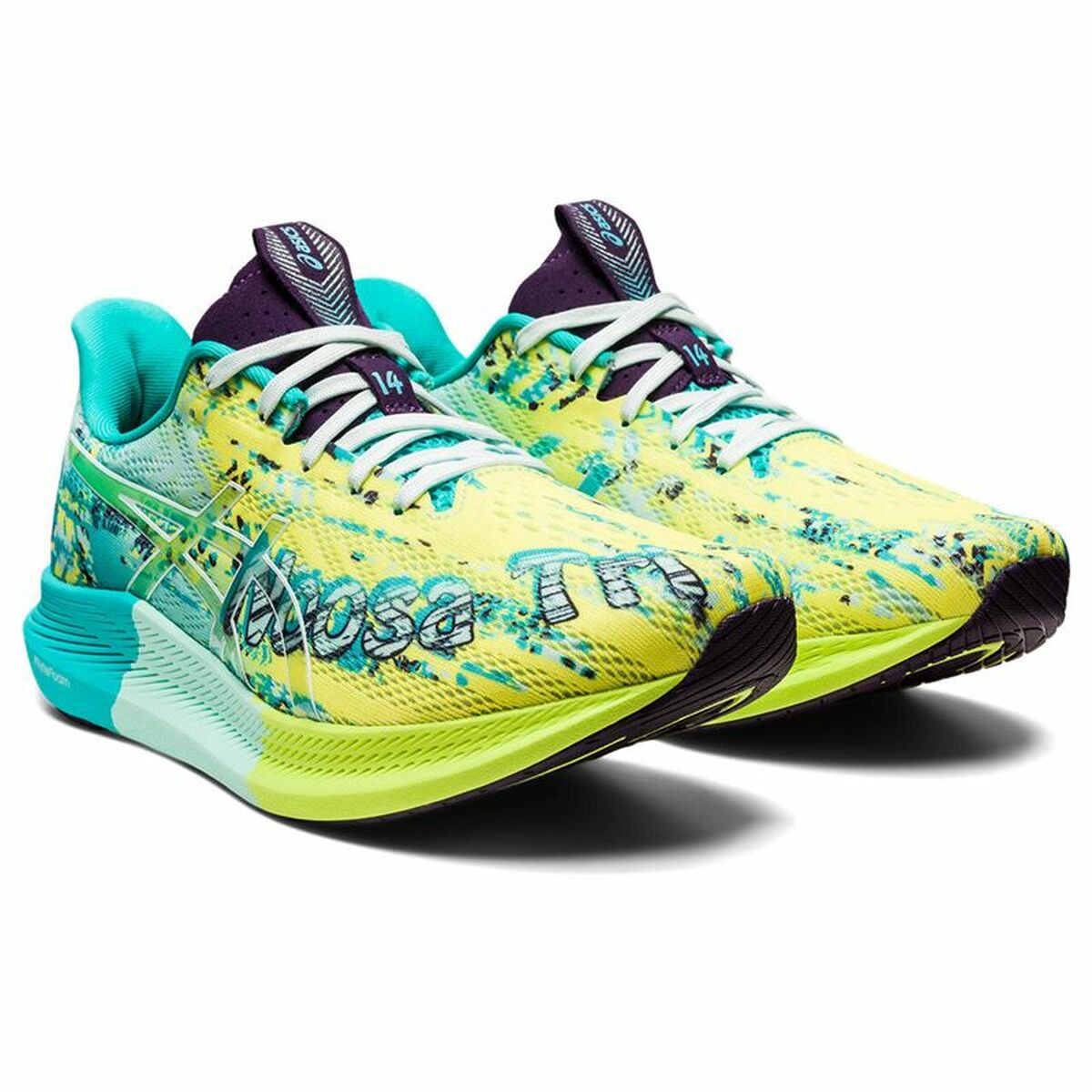Hardloopschoenen voor Volwassenen Asics Noosa Tri 14 Aquamarijn Vrouw